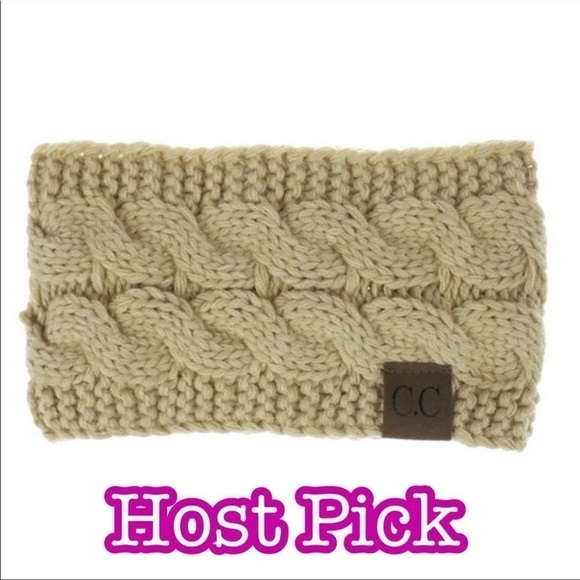 ✅2x Host Pick✅ C.C Knitted Headband Ear Warmers - Picture 1 of 4
